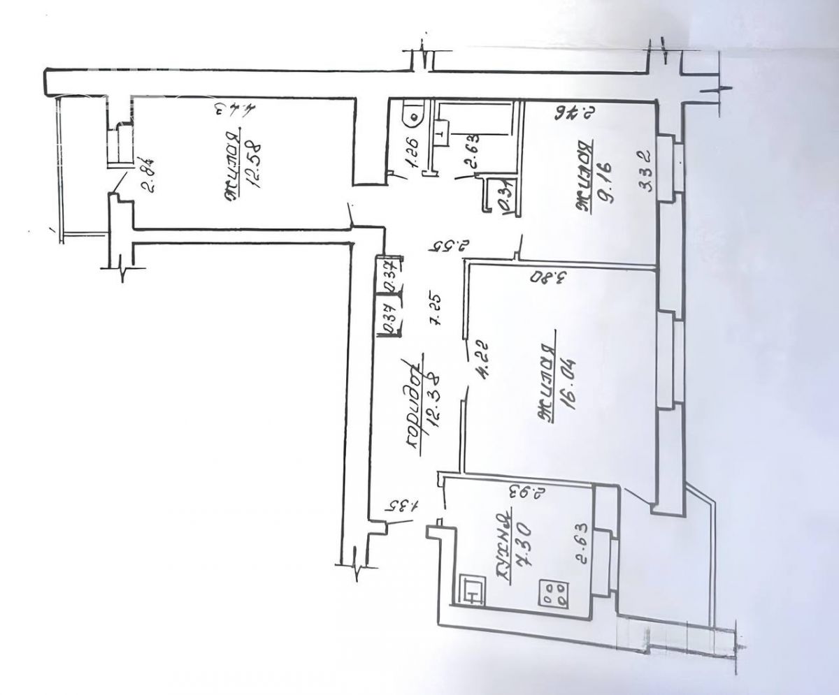 3 комнатная квартира  по адресу Могилёв, Проспект Пушкинский, 67
