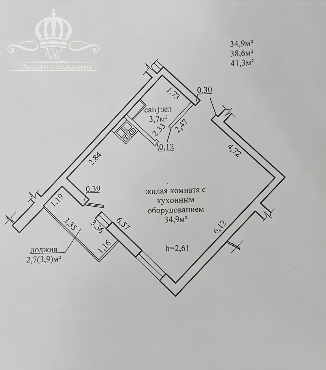 1 комнатная квартира  по адресу Могилёв, Улица Березовская, 12